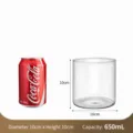 Clear heat-resistant glass pudding bowl kitchen baking mold ice cream cup 650ml size - Large Pudding Cup / 10x10cm