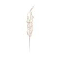 Dettaglio ravvicinato di erba baffi di drago artificiale con glitter oro da 45 cm per Natale - Champagne