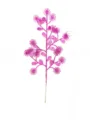 Pink glitter artificial gypsophila flower branch for Christmas home decor and holiday. - Pink Purple