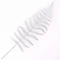 Silver glitter hollow Persian leaf for Christmas tree decoration and floral DIY - Silver