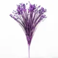 Purple artificial glitter peacock grass stem for wedding flower arrangement home decor - Purple