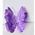 Großer dekorativer 3D-Schmetterling mit violettem Marmormuster für elegante Hochzeiten - Schmetterling-Design / Farbverlauf Lila