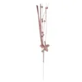 Rama decorativa de estrella con purpurina oro rosa para decoración de fiestas en el hogar - 42 cm / Rosa oro