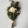 Bouquet de fleurs séchées naturelles arrangement floral préservé pour décoration cadeaux - Petit bouquet de fleurs séchées, fleurs blanches