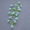 Guirlande de fleurs de cerisier bleu clair pour mariage et décoration murale intérieure - Cyan