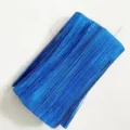 Close-up of blue laser PVC tinsel streamers showing metallic texture and shine. - 72cm / Laser Royal Blue