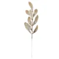 Sparkling artificial golden glitter leaf branch for DIY Christmas tree decoration - Champagne