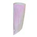 Close-up detail of iridescent laser PVC fringe material for party and holiday decorations. - 43cm / Colorful White