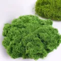 Artificial moss mat green simulation lawn for bonsai miniature landscape DIY decor 1pc - Dark Green