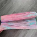 Pink iridescent laser tinsel fringe for Christmas party decoration SKU variant view. - 43cm / Colorful Powder