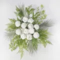 Arrangement de fleurs de roses blanches artificielles pour arche de mariage et panneau de bienvenue. - Fleurs d'arche blanches