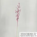 Sparkling pink glitter berry stem 70cm for festive Christmas floral decorations - 70cm / Pink