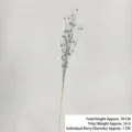Silver glitter Christmas berry spray decoration, 70cm total height with 1cm berries - 70cm / Silver