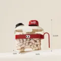Cartoon kitchen storage container for snacks with 100ml measuring cup and handle - S / Bean Paste Red