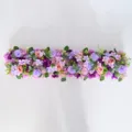 Fila di fiori nuziali viola e rosa per decorazione di archi e navate - Viola