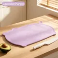 Lilac purple cat-shaped antibacterial TPU cutting board for kitchen size 38x28.5cm - Lilac Cutting Board / Violet