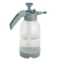Handmatige drukspuit voor de tuin met grijs en blauw handvat en doorschijnende fles - Standaard Spuitfles (TY-060) / Linnen Grijs