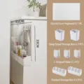 Kitchen white plastic pegboard organizer set with hooks and storage boxes - Sliding Kitchen Storage Combination / 33x51cm Pegboard 1 Piece + Sliding Parts