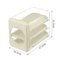 Caja de almacenamiento de huevos de 3 capas con cajones para el refrigerador - 3 Capas de Rodamiento Automático (Puerta Magnética Transparente)