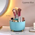 Rotating light blue makeup brush holder for desktop vanity organization 14cm - Light Blue