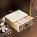 Creamy white 16-grid drawer storage box for underwear and socks, vintage style organizer - 16-Grid Panty Box (8185) / 16-Grid Pack
