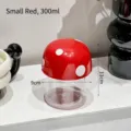 Small red mushroom shaped airtight storage jar with 300ml capacity for kitchen snacks - S / 300ml Pack / Red
