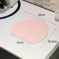 Pink D-shaped TPU non-slip cutting board measuring 30x25.5cm for versatile kitchen use - S / Small Pink / Pink