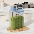 Blue 2500ml airtight food storage container for grains with handle and measurements - Large 2500ml / Blue