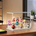 Large acrylic display case for blind box figures, transparent dustproof 32x19x23cm box - 14 DIY Building Block Bases / Large (32x19x23cm)