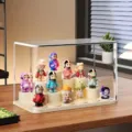 Extra-large transparent acrylic display case for blind box figurines, 40x19x21cm size - 17 DIY Building Block Bases / Extra Large (40x19x21cm)