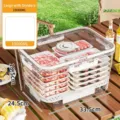 Grande boîte de rangement alimentaire transparente de camping 10000ml avec parois - L