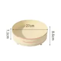 Rotating storage tray in cream gold with 27cm diameter for bathroom and kitchen - Cream Gold / 27cm Diameter