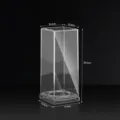 Transparente quadratische Acryl-Displaybox für Weinflaschen mit präzisen Maßangaben - Quadratische Weinsammlung Schaukasten (8074) / Transparent