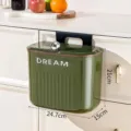 Kleiner retrogrüner wandmontierter Küchenmülleimer mit Deckel und genauen Maßen - S / Retro Grün (Klein)