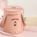 Pink portable foldable foot soaking bucket with lid, 37cm deep for calf massage - With Lid / Pink