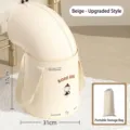 Beige upgraded version of portable foldable tall foot bath bucket with thermal insulation bag - Over-knee Upgrade / Beige