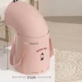 Pink portable foldable foot soaking bucket for deep calf bath with thermal cover - Over-knee Upgrade / Pink