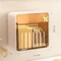 Caja organizadora de pared rosa sakura para discos de algodón y bastoncillos - 10.1*6.5*10.1cm / Rosa Cereza