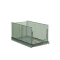 Large stackable transparent green drawer organizer basket for wardrobe clothes storage - Individual Packaging / Transparent Green Small