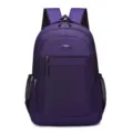Mochila de viaje morada duradera de gran capacidad, mochila escolar multifuncional para hombres. - Púrpura