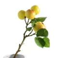 Realistic European style artificial small apple branch for elegant home and wedding decor - Single Small Apple Branch