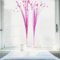 Kunstmatige roze vuurwerkgras bloemdecoratie voor bruiloft en huis, hoofdproductweergave. - Rozerood