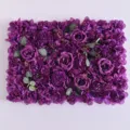 Paarse kunstmatige bloemenwand paneel achtergrond voor huwelijksdecoratie en binnenruimte - Paars