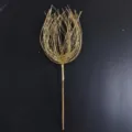 Sparkly gold glitter firework Christmas tree branch pick floral spray decor accent - 33cm / Gold