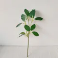 Branche de plante de feuilles vertes artificielles faux feuillage arrangement floral - Feuille d'oranger vert foncé