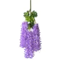 Kunstmatige wisteria hangende slinger neppe paarse bloemen voor thuis feest decor - 12 Stuks / Paarsblauw