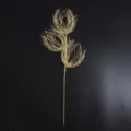 Glittering gold Christmas branch decoration with elegant fireworks design for tree - 3-Prong 65cm / Gold