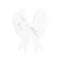 Vue détaillée d'un nœud en mousse EVA blanche, surface lisse et forme propre pour décor de Noël. - Produit fini 80 cm / Blanc
