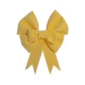Yellow EVA foam bow detail close-up, perfect for Christmas tree decor and DIY wall hanging. - 50cm DIY Material Kit / Yellow
