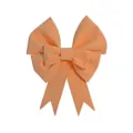 Large peach EVA foam bow detail view, perfect for holiday tree decoration and DIY crafts. - 50cm DIY Material Kit / Orange